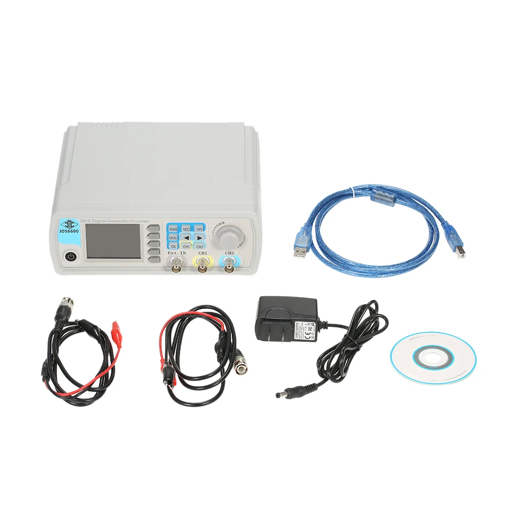 digital signal generator Dual-channel DDS Function Generator Arbitrary Waveform Pulse Frequency Meter 1Hz-100MHz 200MSa/s 30MHz
digital signal generator Dual-channel DDS Function Generator Arbitrary Waveform Pulse Frequency Meter 1Hz-100MHz 200MSa/s 30MHz
