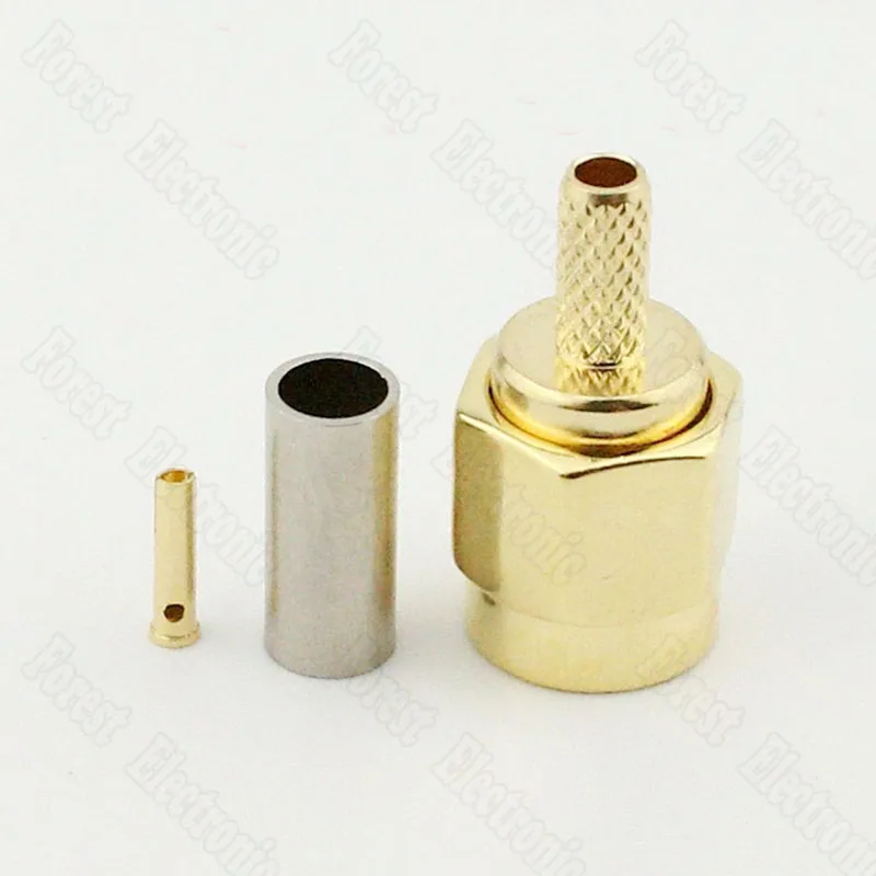 50pcs/lot RP-SMA-J-1.5 Male RF Coaxial Connector Internal Screw Hole Connector Anti-Polar Gold-plated Crimp Type 50-1.5
50pcs/lot RP-SMA-J-1.5 Male RF Coaxial Connector Internal Screw Hole Connector Anti-Polar Gold-plated Crimp Type 50-1.5