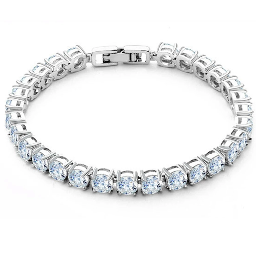 Round Cut Prong Setting Tennis Bracelet White Gold Filled Fashion Womens Bracelet Chain
Round Cut Prong Setting Tennis Bracelet White Gold Filled Fashion Womens Bracelet Chain