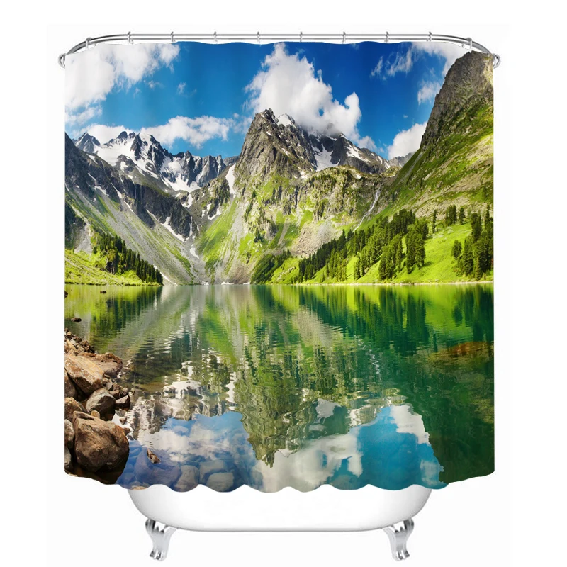 MYRU 3D Print Waterproof Landscape Shower Curtains Bath Products Bathroom Decor with Hooks
MYRU 3D Print Waterproof Landscape Shower Curtains Bath Products Bathroom Decor with Hooks