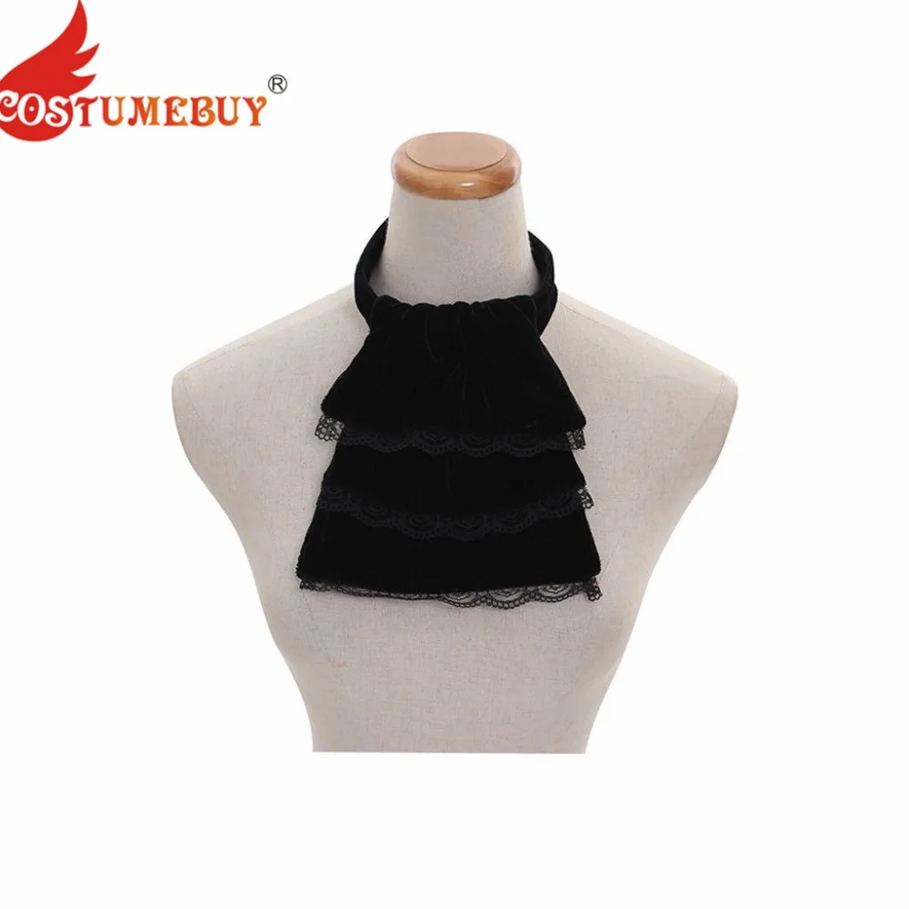 Costumebuy Victorian Men Detachable Collar Ruffled Jabot Vintage Steampunk Fake Collar velvet Neck Accessory Black
Costumebuy Victorian Men Detachable Collar Ruffled Jabot Vintage Steampunk Fake Collar velvet Neck Accessory Black