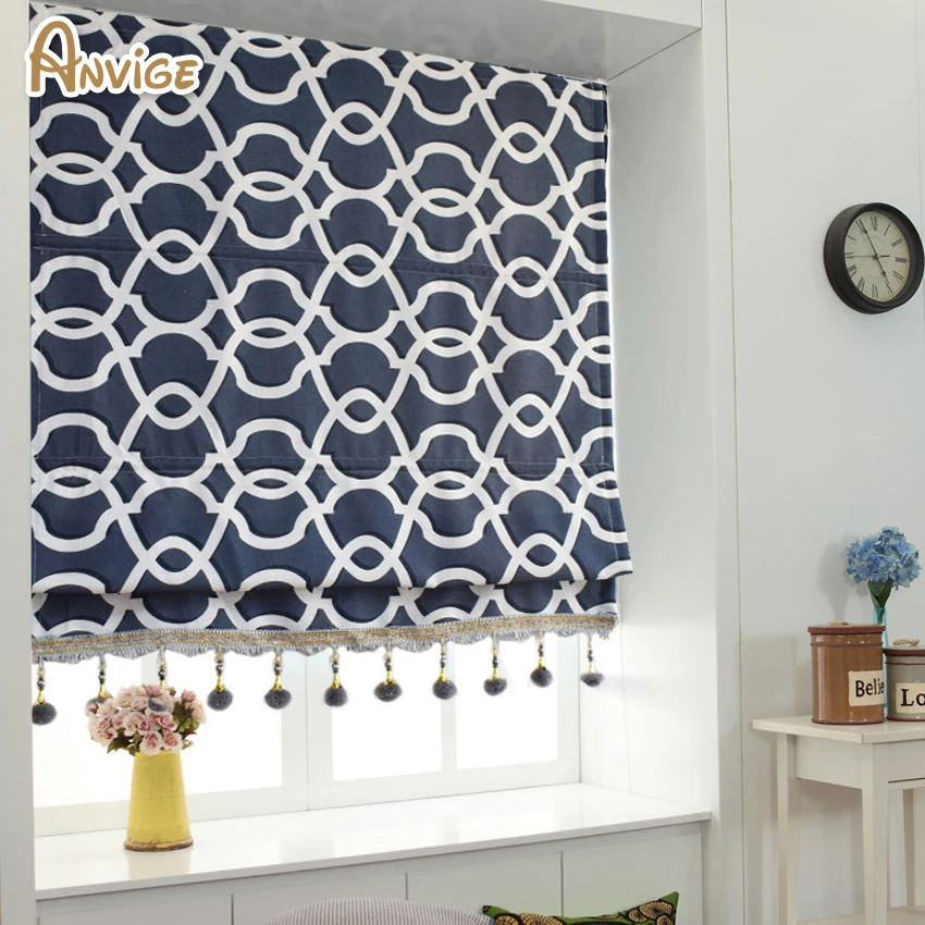 Anvige Modern Geometric Curtain With Beads Printed Roman Shade Rollor Blind Window Curtains For Living Room
Anvige Modern Geometric Curtain With Beads Printed Roman Shade Rollor Blind Window Curtains For Living Room