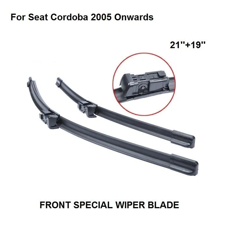 Щетка стеклоочистителя переднего стекла для Seat Cordoba, выпуск 2005 года, 21 ''+ 19'', высокое качество, натуральный каучук, очистка переднего стекла
Щетка стеклоочистителя переднего стекла для Seat Cordoba, выпуск 2005 года, 21 ''+ 19'', высокое качество, натуральный каучук, очистка переднего стекла