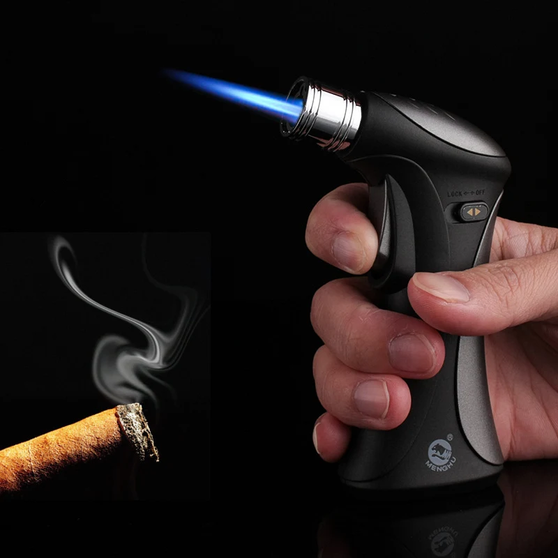 Spray Gun Jet Torch Turbo Butane Cigar Lighter Cigarette Accessories Windproof Safety Lock for Child Fire Ignition Burner
Spray Gun Jet Torch Turbo Butane Cigar Lighter Cigarette Accessories Windproof Safety Lock for Child Fire Ignition Burner
