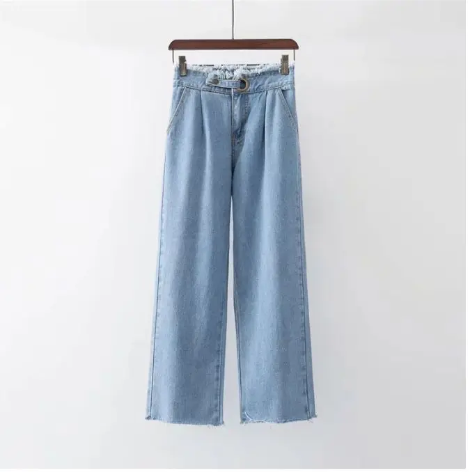 HCBLESS 2019 spring new women large pocket curling jeans trimming straight pants jeans women's nine pants jeans
HCBLESS 2019 spring new women large pocket curling jeans trimming straight pants jeans women's nine pants jeans