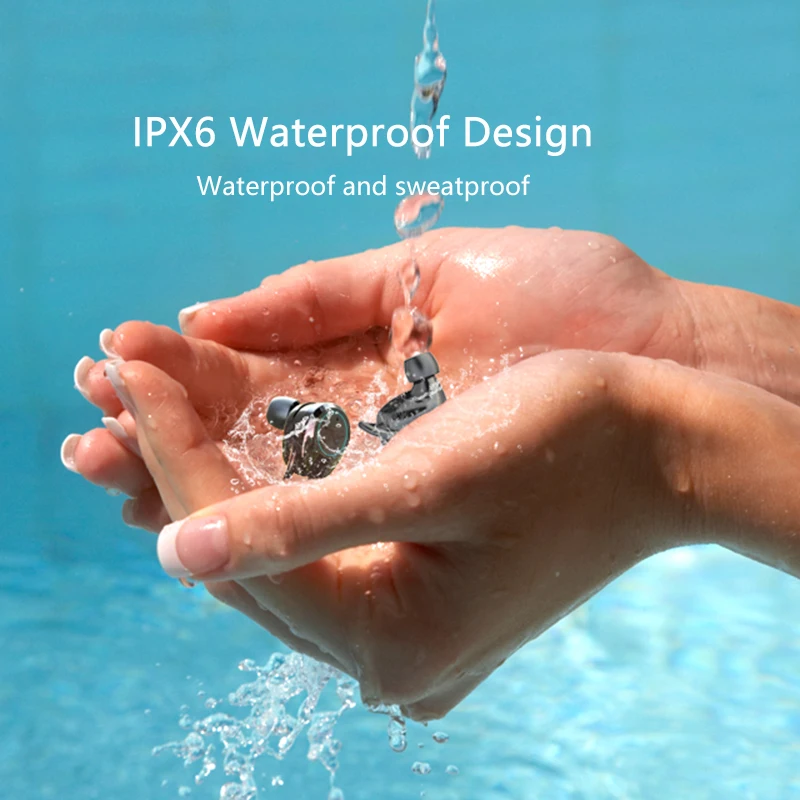 IPX7 Waterproof Sports Wireless Earbuds 3.5MM In Ear Earphone Earpiece With Mic Stereo
IPX7 Waterproof Sports Wireless Earbuds 3.5MM In Ear Earphone Earpiece With Mic Stereo