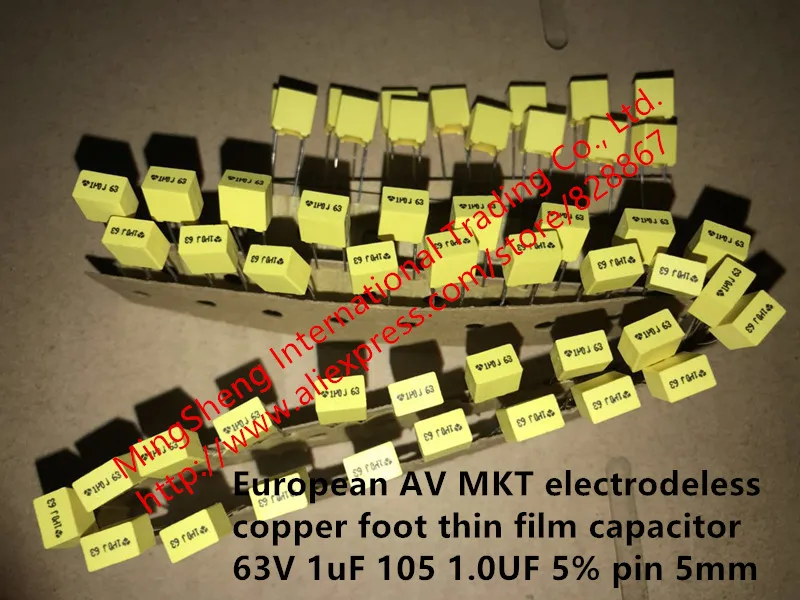Оригинальный новый 100% Европейский AV MKT безэлектродный медный ножной тонкопленочный конденсатор 63 в 1 мкФ 105 мкФ 1,0 контактов 5 мм (индуктор)
Оригинальный новый 100% Европейский AV MKT безэлектродный медный ножной тонкопленочный конденсатор 63 в 1 мкФ 105 мкФ 1,0 контактов 5 мм (индуктор)