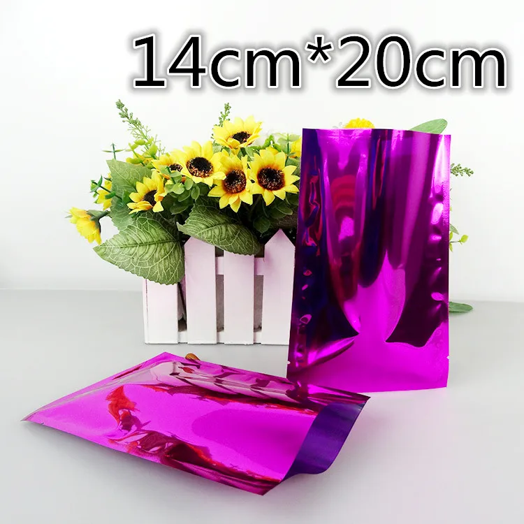 100Pcs/Lot 14*20cm Purple Aluminum Foil Coffee Packaging Open Top Heat Seal Mylar Foil Pouch For Food Snack Storage Vacuum Bag
100Pcs/Lot 14*20cm Purple Aluminum Foil Coffee Packaging Open Top Heat Seal Mylar Foil Pouch For Food Snack Storage Vacuum Bag