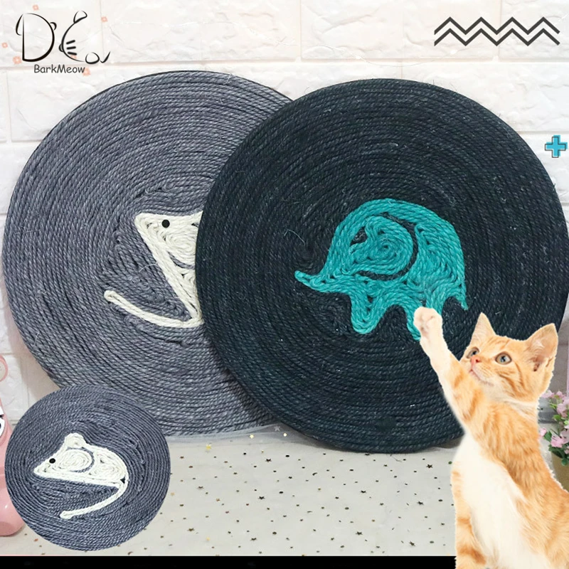BarkMeow кровать для кота любимца коврики мышь Слон стиль сизаль царапинам игрушки