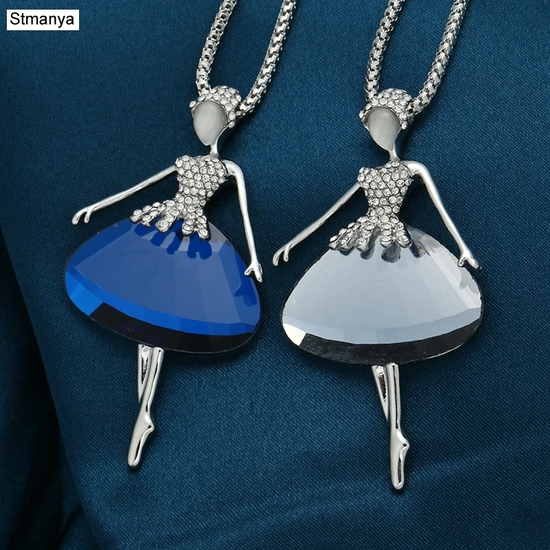 Hot Fashion Women crystal Necklace Crystal Ballet Girl Pendant Party Gift Jewelrty N1136
Hot Fashion Women crystal Necklace Crystal Ballet Girl Pendant Party Gift Jewelrty N1136