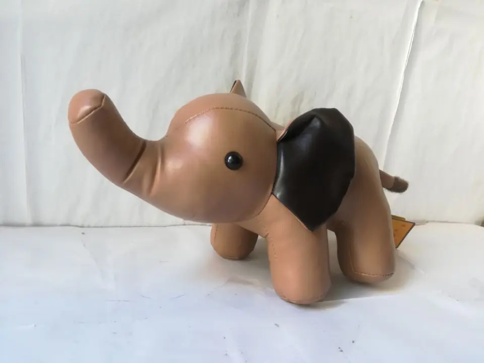 about 27x15cm cartoon elephant plush toy PU leather khaki elephant soft doll Christmas gift s2172
about 27x15cm cartoon elephant plush toy PU leather khaki elephant soft doll Christmas gift s2172