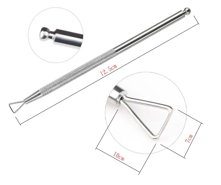 1PCS NEW 2018 Removal Cuticle Pusher 12CM Triangle Rod UV Gel Remover Cuticle Pusher Stainless Steel Manicure Nail Art Tool
1PCS NEW 2018 Removal Cuticle Pusher 12CM Triangle Rod UV Gel Remover Cuticle Pusher Stainless Steel Manicure Nail Art Tool