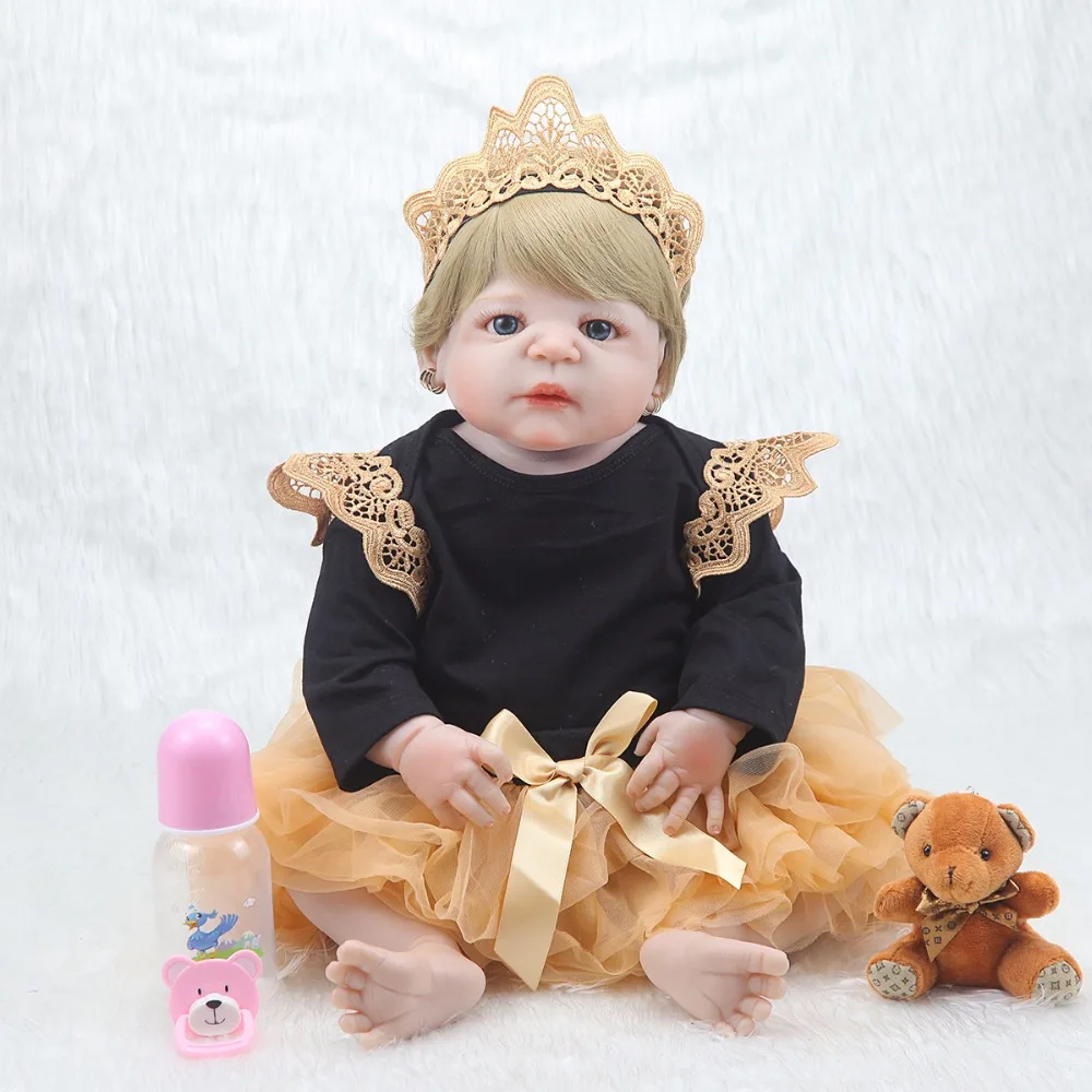 Forrsdor 57 cm Full Silicone Reborn Baby Doll Toys Realistic Child Reborn Princess Doll Children's Birthday Christmas Gift
Forrsdor 57 cm Full Silicone Reborn Baby Doll Toys Realistic Child Reborn Princess Doll Children's Birthday Christmas Gift