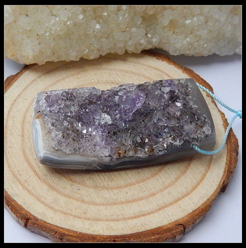 Natural Stone Drusy Brazil Agate Necklace Pendant 46x23x11mm 18.9g Semiprecious stone Necklace agate pendant
Natural Stone Drusy Brazil Agate Necklace Pendant 46x23x11mm 18.9g Semiprecious stone Necklace agate pendant