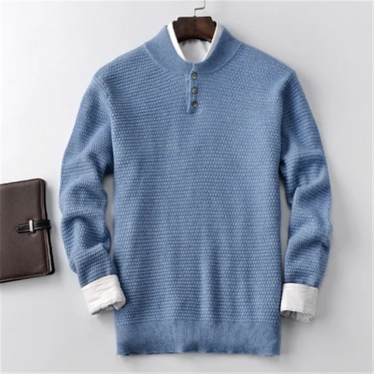 100%cashmere thick knit men smart casual button Oneck H-straight pullover sweater 3color S-2XL retail wholesale
100%cashmere thick knit men smart casual button Oneck H-straight pullover sweater 3color S-2XL retail wholesale