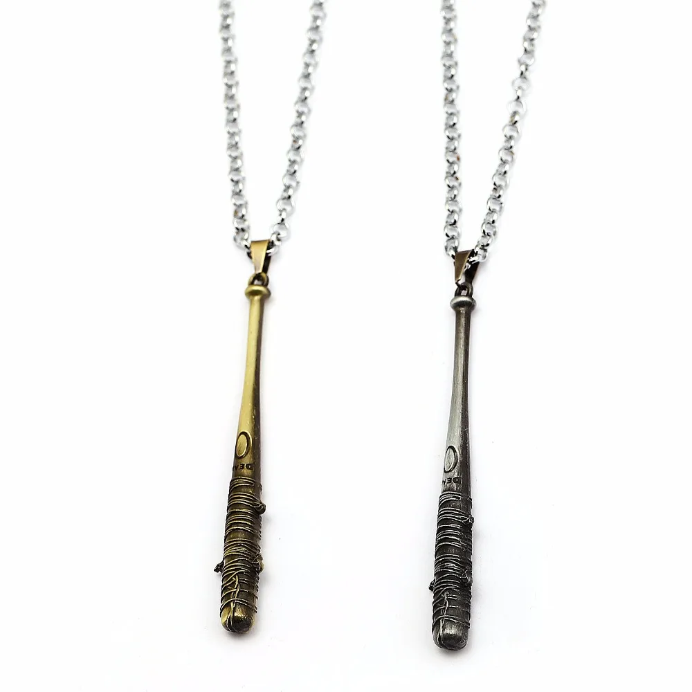 HSIC The Walking Dead Necklace Metal Negan Lucille Mini Baseball Bat Ball Link Chain Necklaces Women Men Jewelry Colar HC12616
HSIC The Walking Dead Necklace Metal Negan Lucille Mini Baseball Bat Ball Link Chain Necklaces Women Men Jewelry Colar HC12616