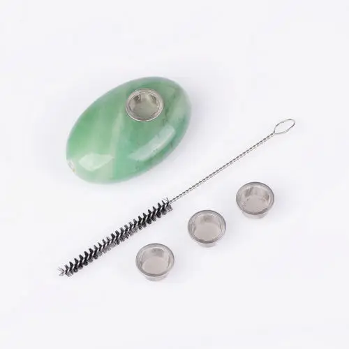 1 шт., курительная трубка с авантюрином 
1 шт., курительная трубка с авантюрином