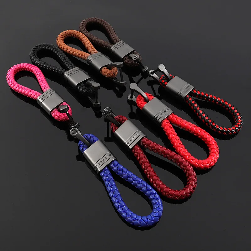 Genuine Leather Car Pendant Key Holder Small Gift EDC Key Housekeeper Key Holder Wallet