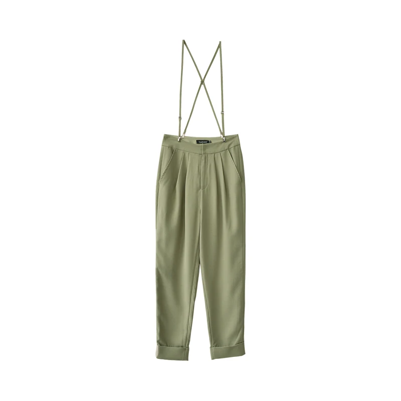 Dabuwawa Women New Causal Pleated Shoulder Strap Pants New Summer Fashion Slim Solid Color Trousers D18BRT003
Dabuwawa Women New Causal Pleated Shoulder Strap Pants New Summer Fashion Slim Solid Color Trousers D18BRT003