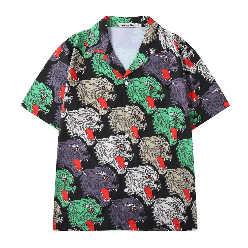 High New Novelty Men Full Angry wolf Fashion Cotton Casual Shirts Shirt high quality Pocket short-sleeves Top S 2XL #SN7
High New Novelty Men Full Angry wolf Fashion Cotton Casual Shirts Shirt high quality Pocket short-sleeves Top S 2XL #SN7