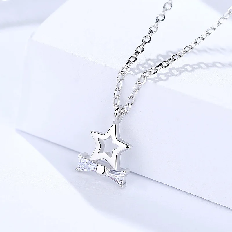 1pc trendy 925 sterlign silver cz star pendant necklace for women Crystal pendants necklace jewelry anniversary Engagment gift
1pc trendy 925 sterlign silver cz star pendant necklace for women Crystal pendants necklace jewelry anniversary Engagment gift