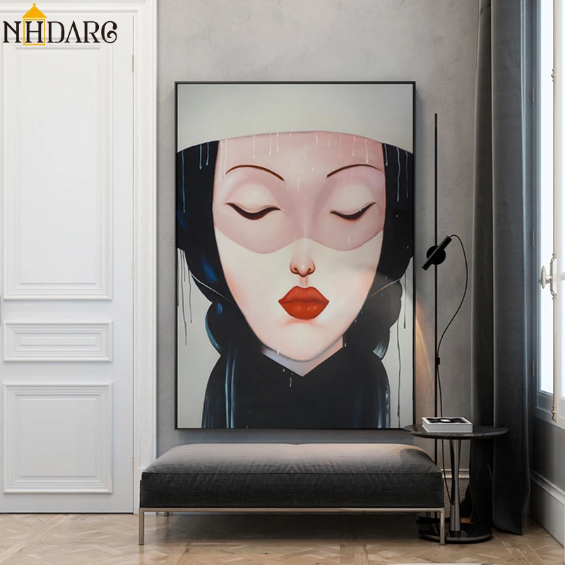 Modern Fashion Girl Portrait Posters and Prints Canvas Painting Wall Art Wall Pictures for Living Room Hallway Home Decor Cuadro
Modern Fashion Girl Portrait Posters and Prints Canvas Painting Wall Art Wall Pictures for Living Room Hallway Home Decor Cuadro