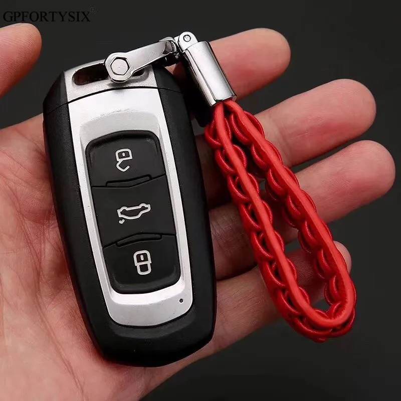 Новинка 2018 кожаный металлический автомобильный брелок с логотипом для ключей BMW