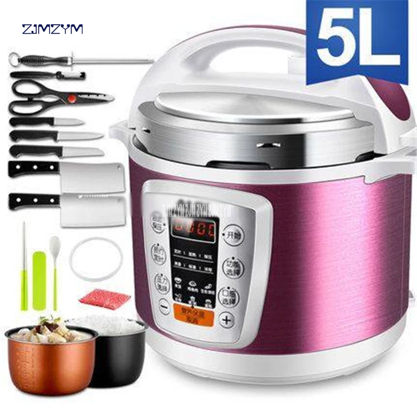 Multi-Use Smart booking Pressure slow cooking pot Cooker 900W Stainless Steel Electric Pressure Cooker Y502S 5L dual-gallon rice
Multi-Use Smart booking Pressure slow cooking pot Cooker 900W Stainless Steel Electric Pressure Cooker Y502S 5L dual-gallon rice