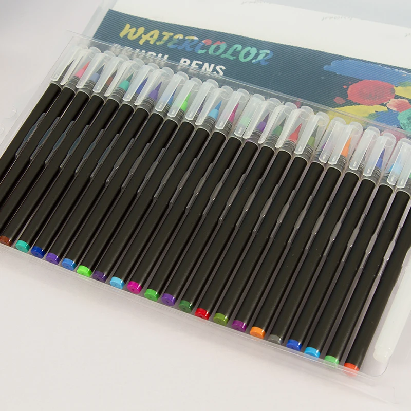 24 Color Premium Painting Soft Brush Pen Set Watercolor Markers Pen Perfect For Coloring Books Manga Comic Calligraphy
24 Color Premium Painting Soft Brush Pen Set Watercolor Markers Pen Perfect For Coloring Books Manga Comic Calligraphy