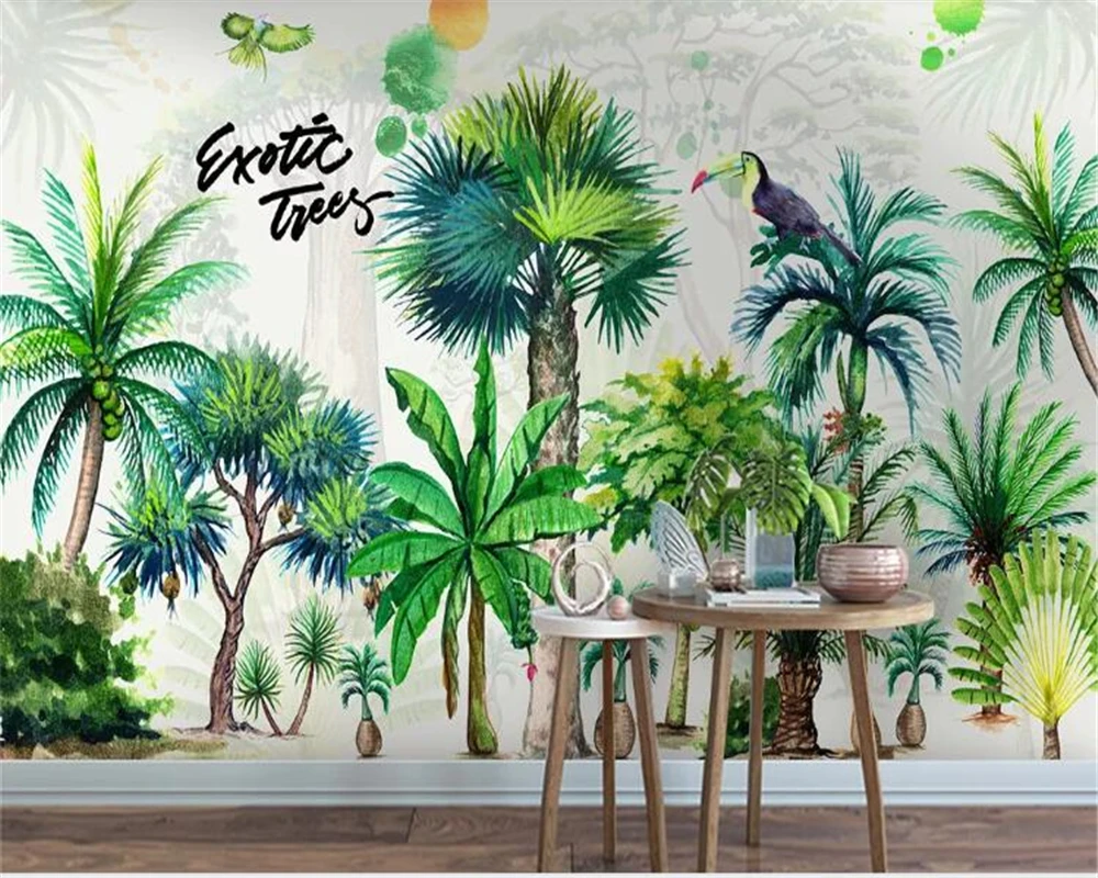 beibehang wallpaper 3d Nordic tropical plant hand-painted coconut tree 3d wallpaper home decoration TV background wall painting
beibehang wallpaper 3d Nordic tropical plant hand-painted coconut tree 3d wallpaper home decoration TV background wall painting