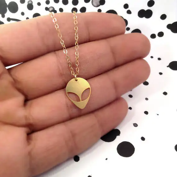 30PCS Simple Aliens Necklace Cute UFO ET Face Head Eye Emoticons Necklaces Cartoon Sci Fi Fantasy Friends Meaningful Gift
30PCS Simple Aliens Necklace Cute UFO ET Face Head Eye Emoticons Necklaces Cartoon Sci Fi Fantasy Friends Meaningful Gift