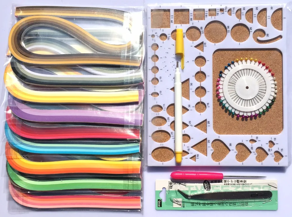 New paper quilling Kits With Mold board / 54CM Quilling Paper 900 Strips / Quilling pens and tools / scrapbook embellishments
New paper quilling Kits With Mold board / 54CM Quilling Paper 900 Strips / Quilling pens and tools / scrapbook embellishments