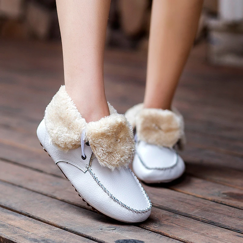 BeckyWalk Winter Women Shoes Plush Casual Flat Leather Shoes Women Boots Genuine Leather Ladies Shoes Warm zapatos mujer WSH3060
BeckyWalk Winter Women Shoes Plush Casual Flat Leather Shoes Women Boots Genuine Leather Ladies Shoes Warm zapatos mujer WSH3060