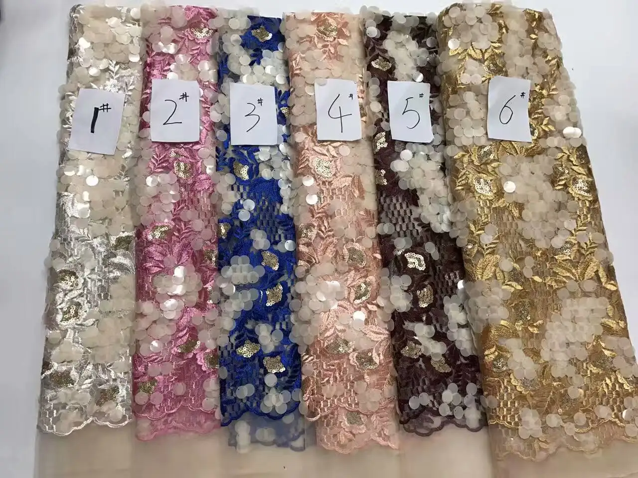 High Quality Nigerian Lace Fabrics With Sequins African Lace Fabric Embroidered Tulle Mesh Lace Fabric ALC-JL1069
High Quality Nigerian Lace Fabrics With Sequins African Lace Fabric Embroidered Tulle Mesh Lace Fabric ALC-JL1069