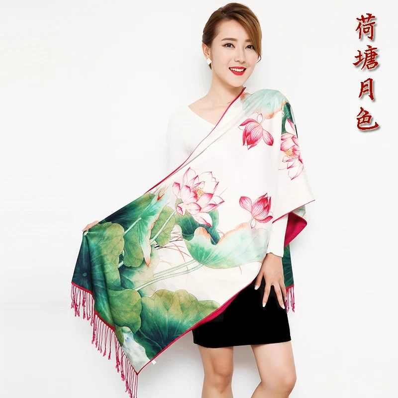 classic Chinese style scarf flower autumn winter shawl female wrap Silk cashmere muffler traditional ladies fashion pashmina
classic Chinese style scarf flower autumn winter shawl female wrap Silk cashmere muffler traditional ladies fashion pashmina
