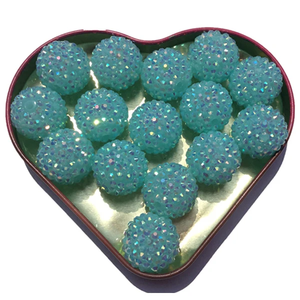 Rhinstone beads Resin AB Rhinestone Beads 22mm 5 pcs Teal Solids with AB Rhinestones for Bracelets Necklace making
Rhinstone beads Resin AB Rhinestone Beads 22mm 5 pcs Teal Solids with AB Rhinestones for Bracelets Necklace making