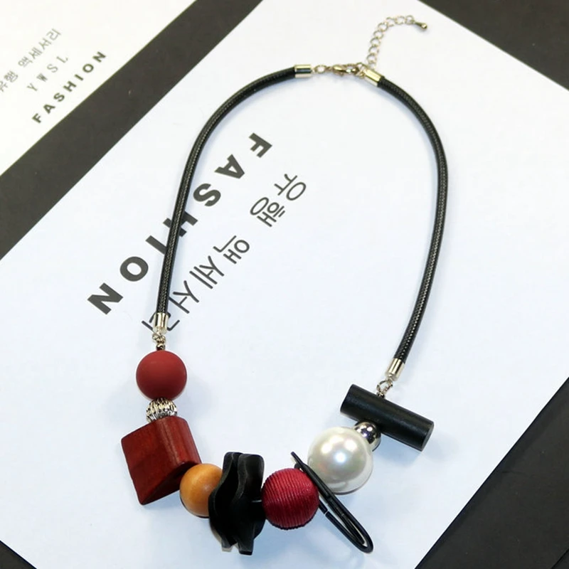 New Style Of Autumn And Winter Fashionable Temperament Geometric Woolen Sweater Chain Line Ball Imitation Pearl Short Necklace
New Style Of Autumn And Winter Fashionable Temperament Geometric Woolen Sweater Chain Line Ball Imitation Pearl Short Necklace