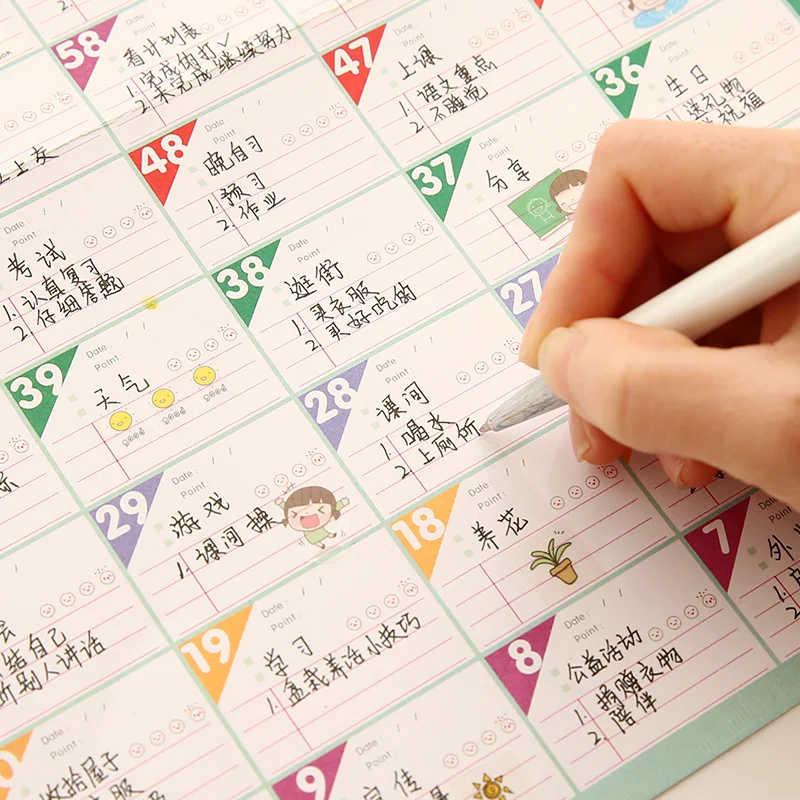 2pcs Superdeal 100 Day Countdown Calendars Learning Schedule Periodic Planner Agenda Organizer for Kids Study Planning Learning
2pcs Superdeal 100 Day Countdown Calendars Learning Schedule Periodic Planner Agenda Organizer for Kids Study Planning Learning