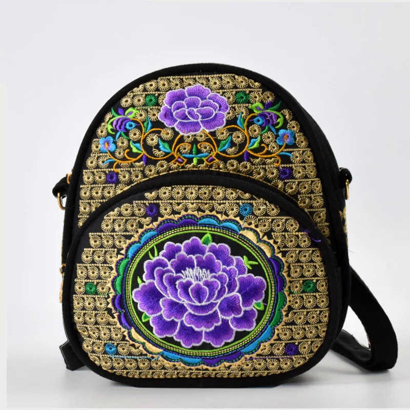 Canvas Flower Embroidery Backpack Girls Casual Small School Rucksack Female Chinese Ethnic Boho Style Travel Backpack Back Bag
Canvas Flower Embroidery Backpack Girls Casual Small School Rucksack Female Chinese Ethnic Boho Style Travel Backpack Back Bag