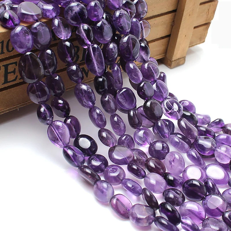 Natural Stone Beads 8-10mm Irregular Amethyst Purple Crystal Stone Beads For Jewelry Making DIY Charm Bracelet Necklace 15inches
Natural Stone Beads 8-10mm Irregular Amethyst Purple Crystal Stone Beads For Jewelry Making DIY Charm Bracelet Necklace 15inches