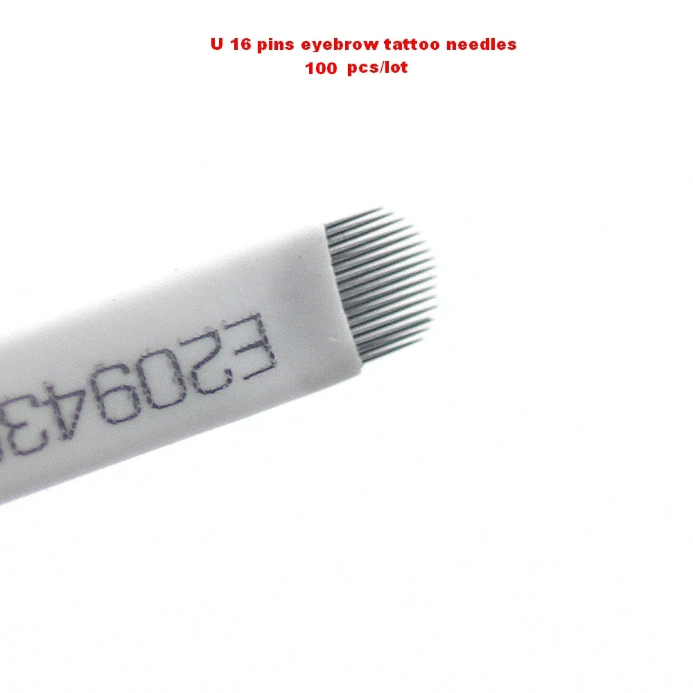 PCD U 16 Pins Flat Blades For Professional Permanent Makeup Eyebrow Pen Manual Tattoo Needles Supply Free Shipping 100 pcs /lot
PCD U 16 Pins Flat Blades For Professional Permanent Makeup Eyebrow Pen Manual Tattoo Needles Supply Free Shipping 100 pcs /lot