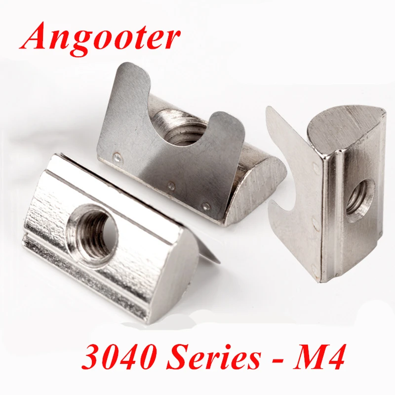 50pcs M4 Roll-in T Slot Nut with Spring Leaf Elastic Nut Block 30/40 series Aluminum Profile Extrusion
50pcs M4 Roll-in T Slot Nut with Spring Leaf Elastic Nut Block 30/40 series Aluminum Profile Extrusion