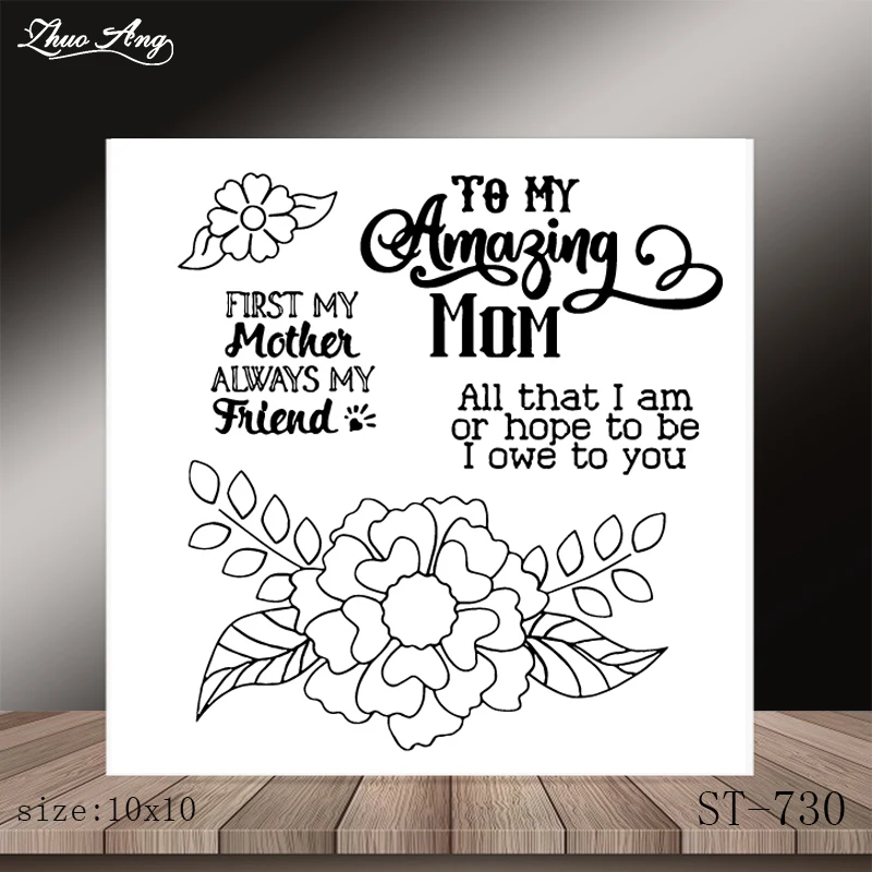 ZhuoAng Happy Mothers' Day Clear Stamp Beautiful Clock Seal for DIY Scrapbooking Photo Album Card Making DIY Decoration Supply
ZhuoAng Happy Mothers' Day Clear Stamp Beautiful Clock Seal for DIY Scrapbooking Photo Album Card Making DIY Decoration Supply