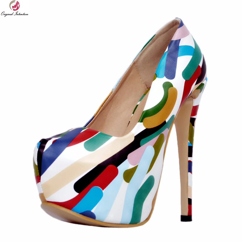Original Intention Stylish Women Pumps Comfortable Round Toe Thin High Heels Pumps Multi Colors Shoes Woman Plus US Size 4-15
Original Intention Stylish Women Pumps Comfortable Round Toe Thin High Heels Pumps Multi Colors Shoes Woman Plus US Size 4-15
