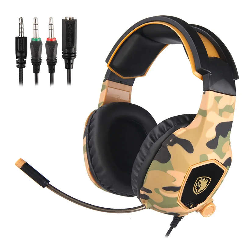 Wire control smart game headphones Classic Camouflage color professional E-sport Omnidirectional HD MIC stereo noise cancelling
Wire control smart game headphones Classic Camouflage color professional E-sport Omnidirectional HD MIC stereo noise cancelling
