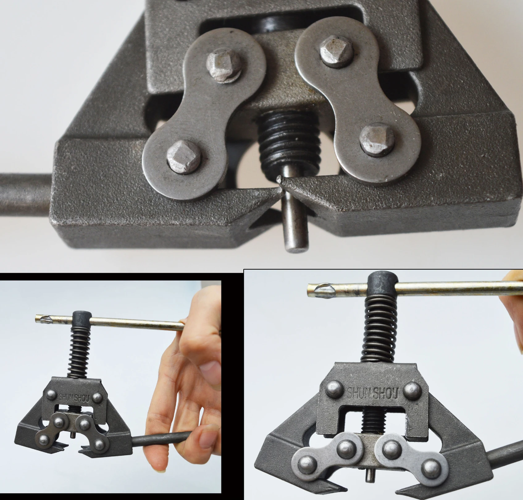 C040 Chain Breaker Splitter Link Removal 420-530 Pitch Riveting tools ATV Motorcycle Chain Cutter Breaker Tool Chain Breaker
C040 Chain Breaker Splitter Link Removal 420-530 Pitch Riveting tools ATV Motorcycle Chain Cutter Breaker Tool Chain Breaker
