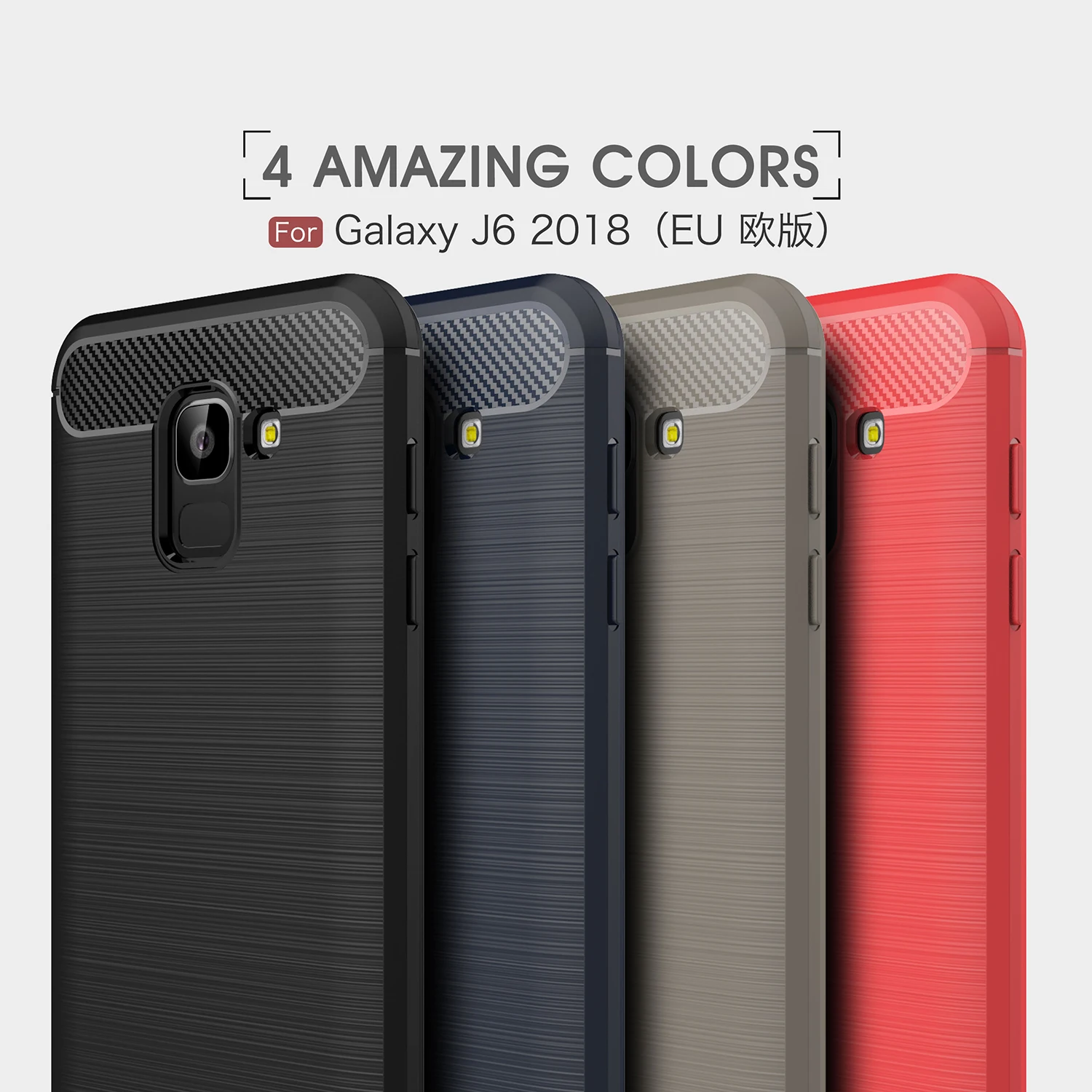 Wolfsay For Shell Samsung Galaxy J6 2018 Case Shock-proof Rubber Silicone Case For Samsung Galaxy J6 2018 Cover For Samsung J6
Wolfsay For Shell Samsung Galaxy J6 2018 Case Shock-proof Rubber Silicone Case For Samsung Galaxy J6 2018 Cover For Samsung J6