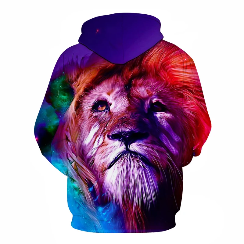 Colorful Lion 3D Sweatshirts Men/Women Hoodies With Hat Print Fashion Autumn Winter Loose Thin Hooded Hoody Tops
Colorful Lion 3D Sweatshirts Men/Women Hoodies With Hat Print Fashion Autumn Winter Loose Thin Hooded Hoody Tops