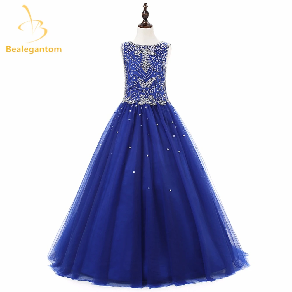 2019 New Scoop A-Line Flower Girl Dresses with Crystal Beading Sequined Tulle Girls Pageant Gown First Communion Dresses L116
2019 New Scoop A-Line Flower Girl Dresses with Crystal Beading Sequined Tulle Girls Pageant Gown First Communion Dresses L116