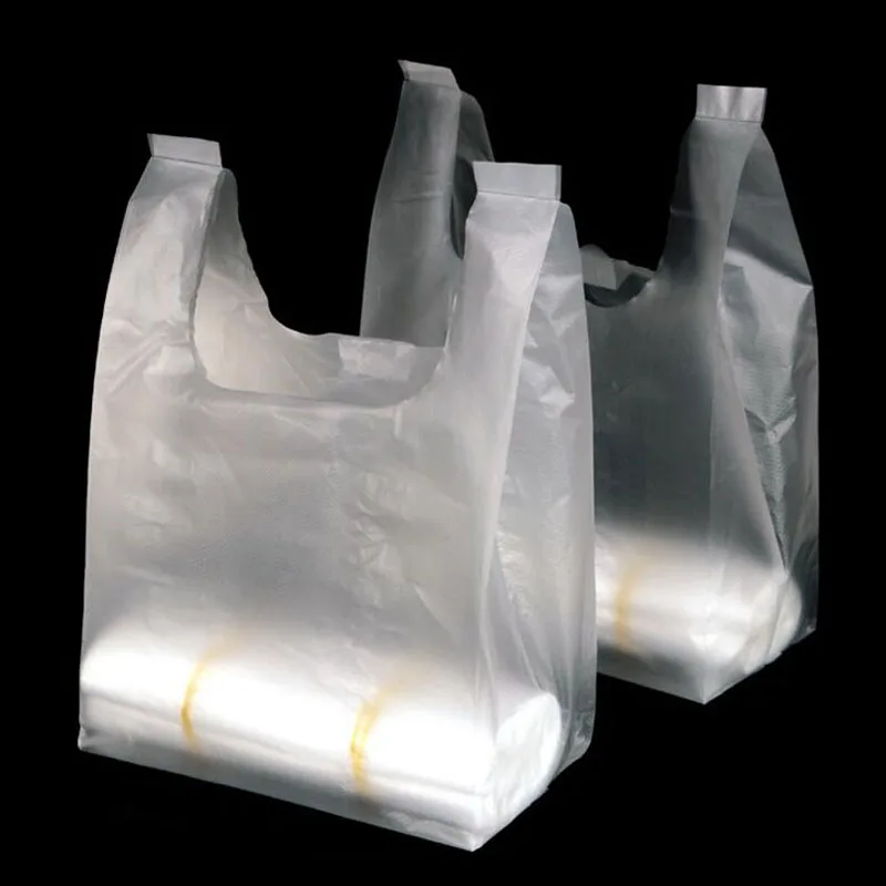 100pcs/lot Recyclable White Plastic Carry Out Storage Bags, Plain Clear Supermarket Vest Bag with Handle, Household Garbage Bag
100pcs/lot Recyclable White Plastic Carry Out Storage Bags, Plain Clear Supermarket Vest Bag with Handle, Household Garbage Bag
